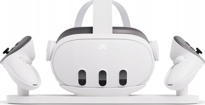 Dok karikues për VR Meta Quest 3 Charging Dock, me bateri që mbushet prap, origjinal, i bardhë