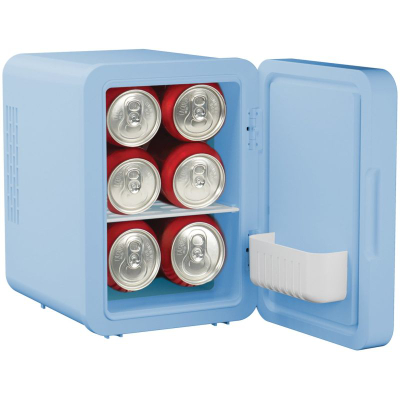Mini-frigorifer Elle Home, 4L, me pasqyrë LED, blu