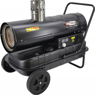 Ngrohës dizel industrial AWTOOLS Black Line, me rrota, me termostat dixhital, i zi