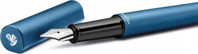 Stilograf Pelikan INEO Elements Ocean Blue P6, majë M, në kuti metalike, blu