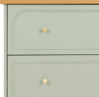 Komodë Atmosphera Mohéa, 3 sirtarë, celadon green