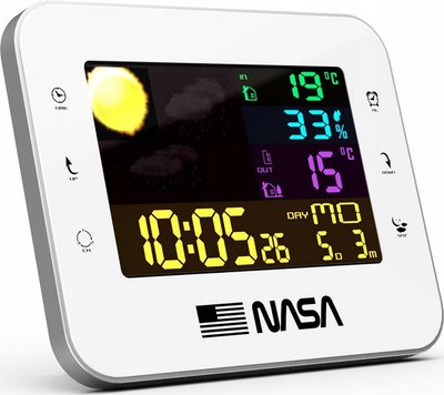 Stacion moti me valë NASA 6 '' WS500, 7 në 1, i bardhë