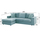 Sofa këndore Monaco 240x170x86Hcm (HM3257.27), gjelbër