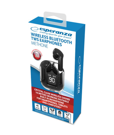 Dëgjuese Esperanza EH238K, Wireless, të zeza