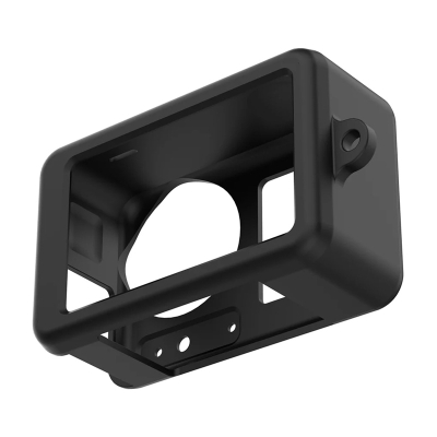 Kuti silikoni Telesin 2.0 për DJI Osmo Action 3/4/5 Pro, kapak lenteje, litar dore, e zezë