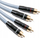 Kabllo audio Melodika MD2R120G, 2 RCA në 2 RCA, 12m, gunmetal