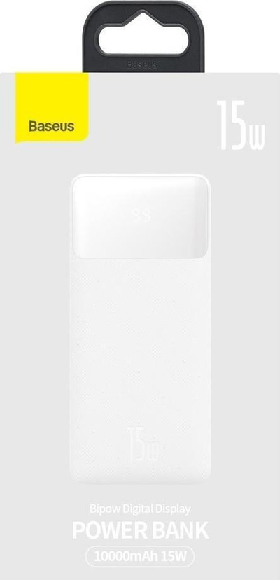 Powerbank 4Smarts Bipow, 10000mAh, 15W, i bardhë