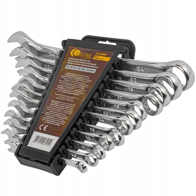 Set çelësa unazor Forstime, 8 24mm, 12 copë, argjendtë