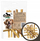 Shkopinj përtypës për qen Mr. Pretzel, mish viçi, 100g, natyral