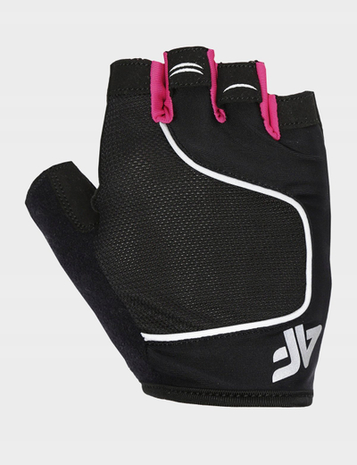 Doreza çiklizmi 4F W Cycling Gloves H4L21 RRU061, me gishta të shkurtër, me elemente reflektuese, të zeza