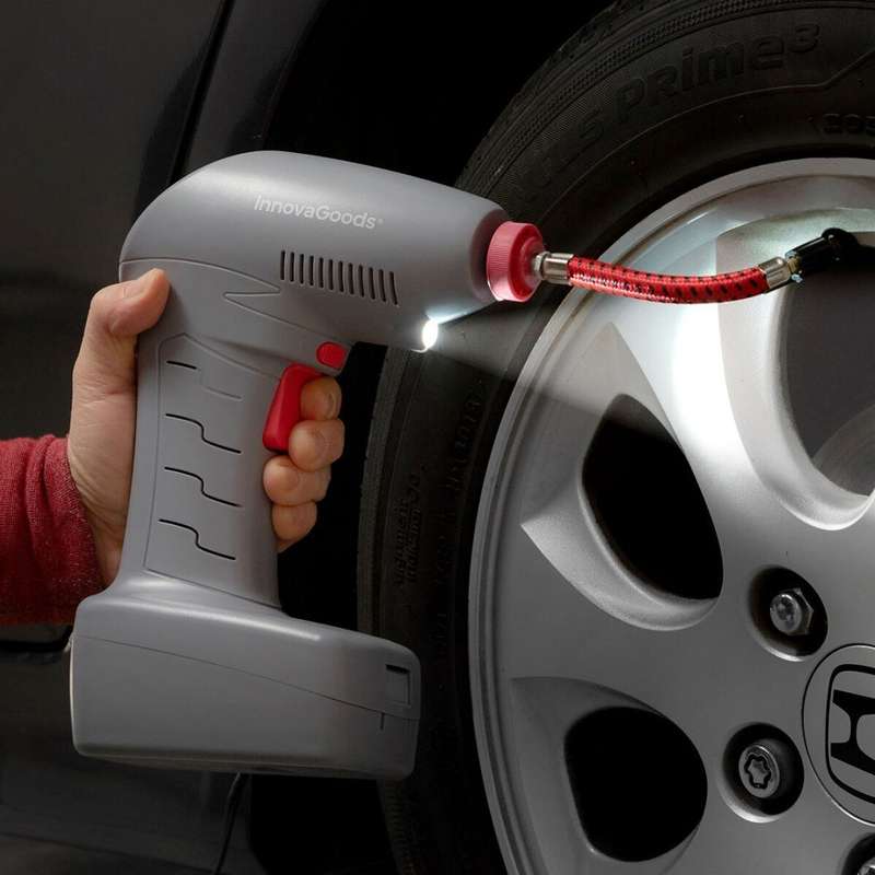 Kompresor ajri InnovaGoods Airpro Plus, 12V, për gomë dhe topa, i zi