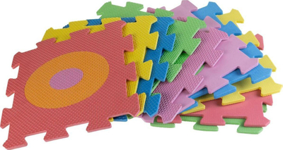 Tapet puzzle dyshemeje Play&amp;Learn 8720573937764, 10 copë, 30.5x30.5cm, shumëngjyrësh