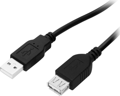 Kabllo zgjatuse USB A-A, 1.5m, e zezë