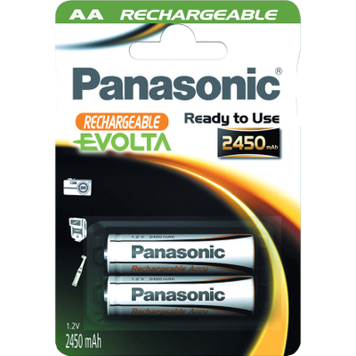 Bateri rikarikues AA Panasonic Evolta, 2450mAh, pako me 4 copë