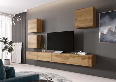 Komodë TV Bed VIGO140, 140cm, mat, e bardhë