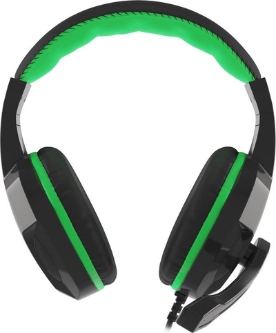 Kufje gaming Genesis Argon 100, stereo 2.0, mikrofon, jeshile me të zezë