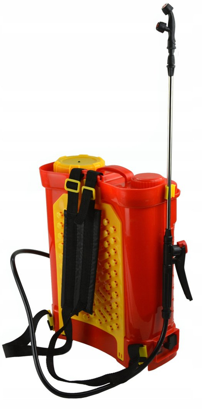 Spërkatës shpine GEKO, 16L, pompë dore, i kuq