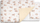 Set shtrati për kalamaj Beige Bunnies, 2 copë, 100x135 cm, bezhë
