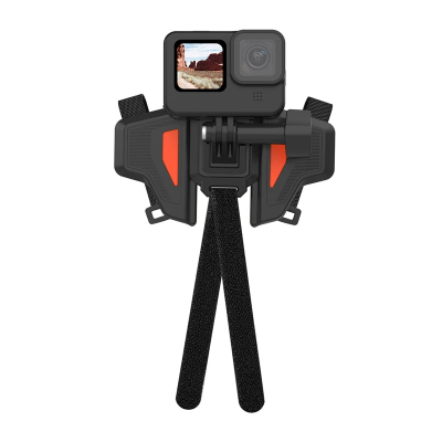Mbajtëse helmete motoçiklete TELESIN, për GoPro DJI Insta360, e zezë