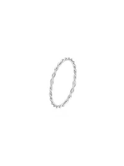 Unazë argjendi Beneto AGG315L, minimalist, 58 mm, ngjyrë argjendi