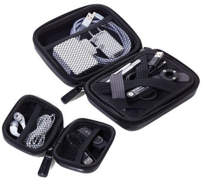 Set organizuesish Troika ONPACK CBO60, 2 copë, me xhip, të zinj