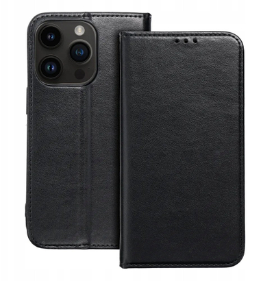 Këllëf libri OEM SMART MAGNETO për iPhone 17 Pro, me magnet, me xhep kartash, i zi