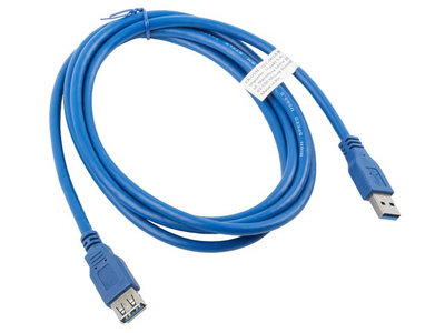 Kabllo Lanberg, USB A / USB A, 1.8 m, e kaltër