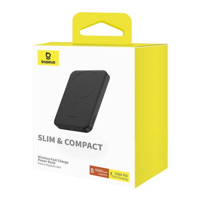 Powerbank Baseus Magnetic Mini, 5000mAh, 20W, i zi