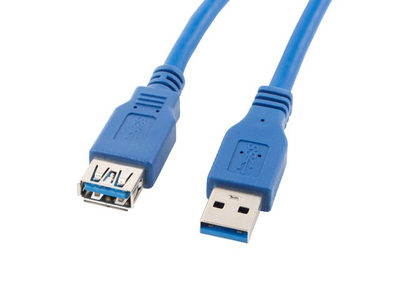 Kabllo Lanberg, USB A / USB A, 1.8 m, e kaltër