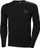 Bluzë termike Helly Hansen Lifa Merino Crewneck, lesh merino, e zezë