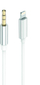Kabllo audio 2GO 797218, Lightning në 3.5mm, 1m, e bardhë