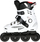 Patina inline Nils Extreme NA20001 për goca, nr. 36, rrota gome PU, të bardha