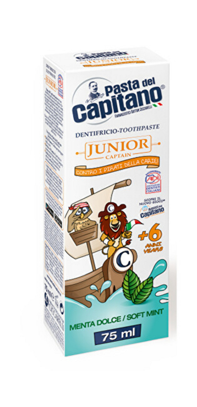 Pastё pёr dhёmbё Pasta de Capitano Junior kPDC021, 75 ml