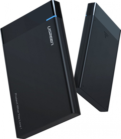 Kuti e jashtme Ugreen Pocket US221, 2.5" HDD SSD, SATA 3.0, USB C, e zezë