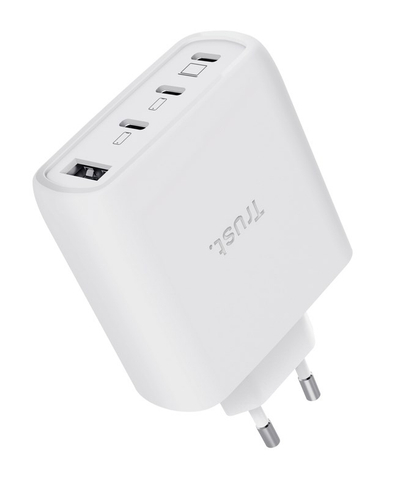Karikues muri Trust MAXO, 65W, 3x USB C 1x USB A, i bardhë