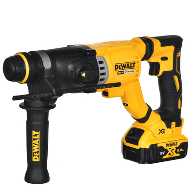 Çekiç-berbi Dewalt DCH263P1, 18V, bateri 5.0Ah, i verdhë