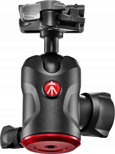 Kokë trefoti Manfrotto 496 Centre Ball Head MH496-BH, deri 12 kg, me pllakë 200PL-PRO, e zezë