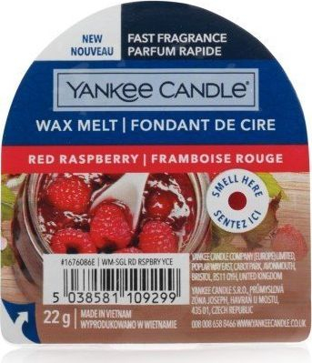 Qiri aromatik Yankee Candle Red Raspberry, 22 g, e kuqe