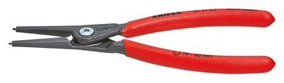 Pincë Knipex 4911A3 për unaza të jashtme, 225mm, doreza plastike, e zezë