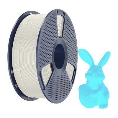 Filament 3D SUNLU PLA Glow in the Dark, 1.75 mm, 1 kg, i bardhë blu