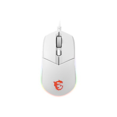 Maus gaming MSI Clutch GM11, optik, 5000 DPI, i bardhë
