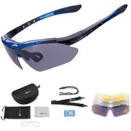Syze çiklizmi Rockbros 10007, Polarized UV400, 4 lente, të zeza
