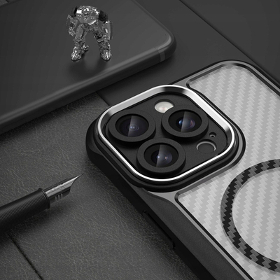 Këllëf Leading Series MagSafe për iPhone 16 Pro Max, silikon, i zi