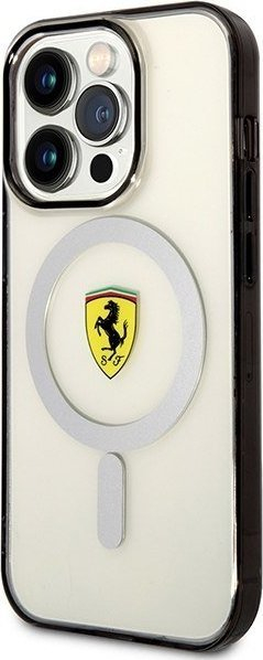 Mbrojtëse telefoni Ferrari Outline MagSafe për iPhone 14 Pro Max, transparente