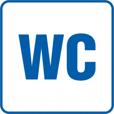 Tabelë sinjalizuese PROCERA Mark TDC, WC, katrore, blu e bardhë