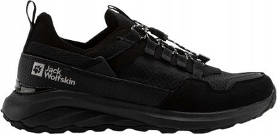 Këpucë sportive Jack Wolfskin Dromoventure Athletic Low M, për meshkuj, të zeza