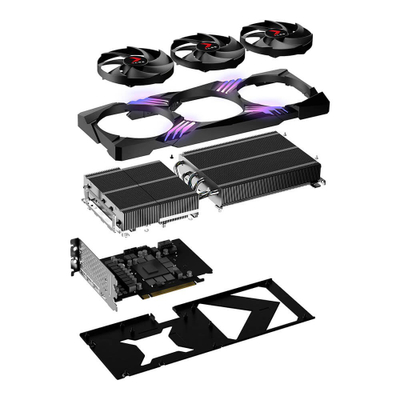 Графичка картичка PNY GeForce RTX 4070 Ti Super XLR8 Gaming Verto, 16GB GDDR6X, RGB, црна