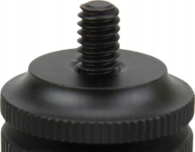 Adapter hot shoe për DSLR, konvertues montimi, filetë 1/4"-20, i zi
