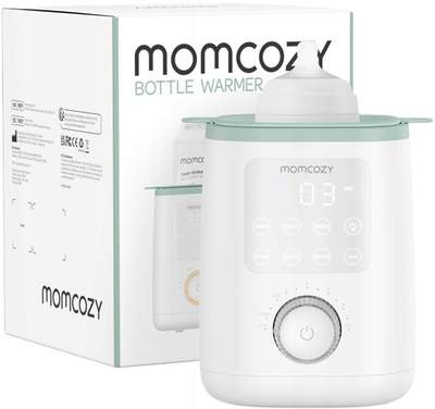 Ngrohës biberoni Momcozy MW02, ekran dixhital, për qumësht bebeje, i bardhë