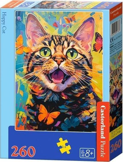 Puzzle Castorland Happy Cat, 260 pjesë, për fëmijë